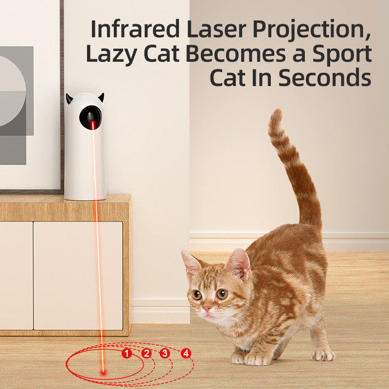 Automatic Infrared Cat Teaser Toy – Hands-Free Play for Active Cats