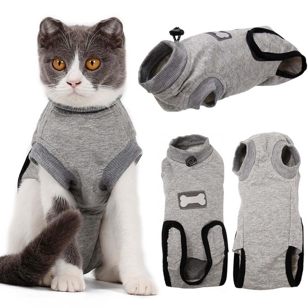 Post-Surgery Cat Recovery Suit – Anti-Lick, Anti-Scratch Wound Protection