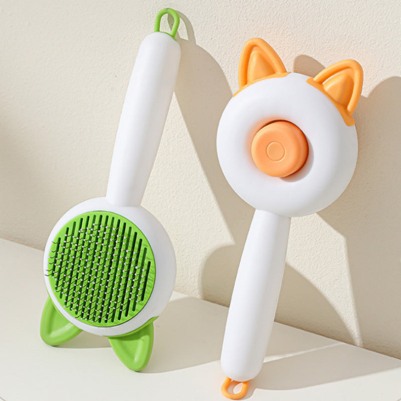 Self-Cleaning Pet Hair Remover Brush for Dogs & Cats