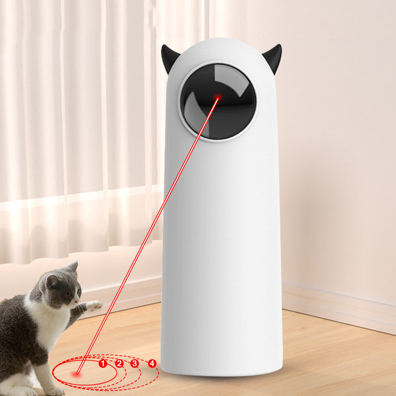 Automatic Infrared Cat Teaser Toy – Hands-Free Play for Active Cats - Doggo & Kitty Essentials